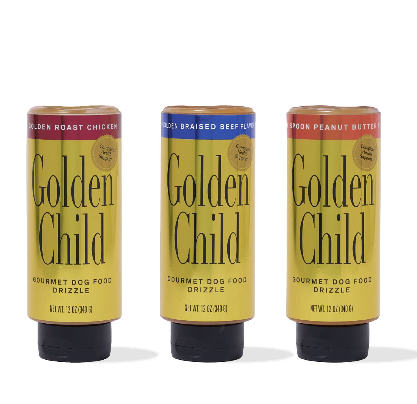 Three Drizzle bottles